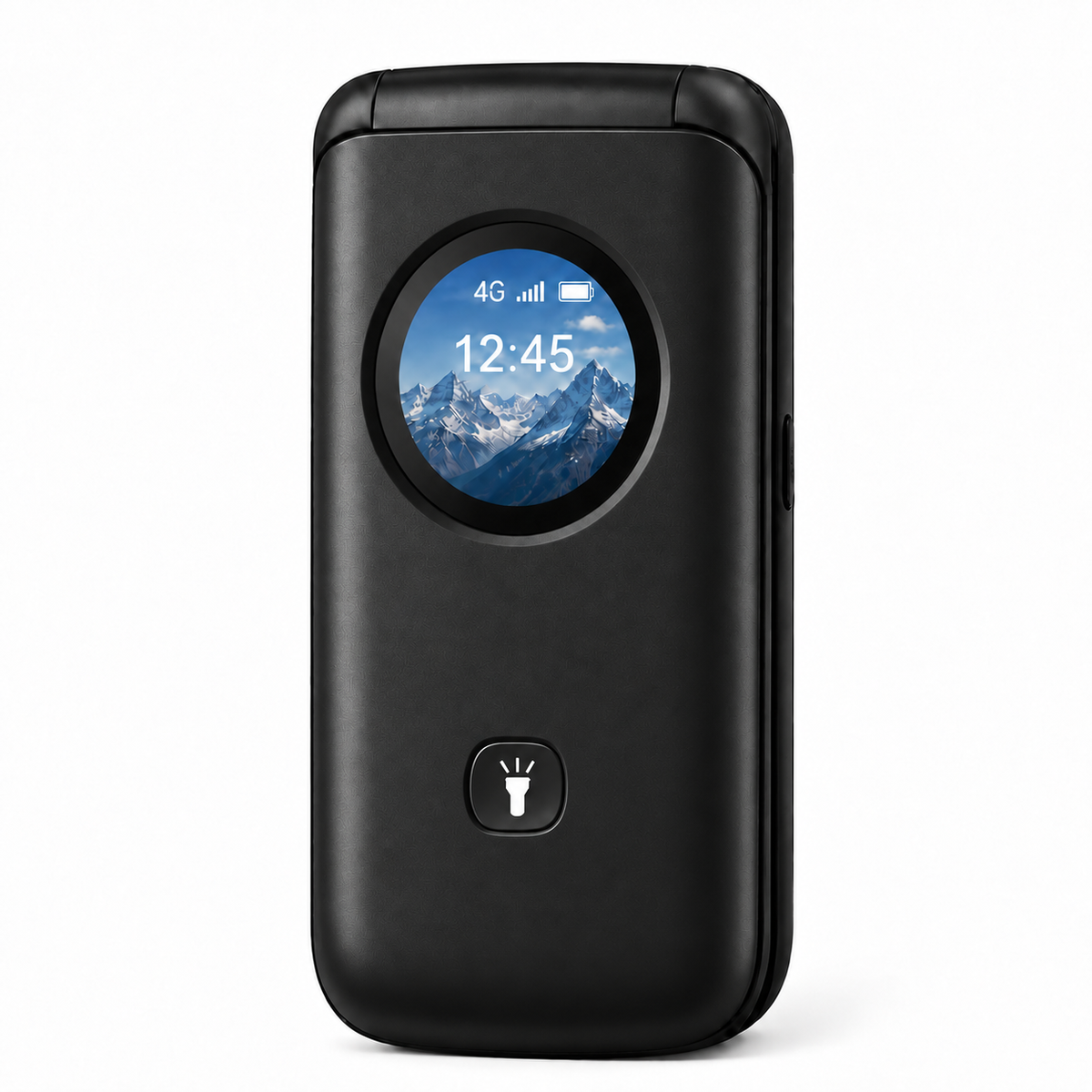 Celular Adulto Mayor 4G Tipo Almeja Liberado Botón SOS Negro