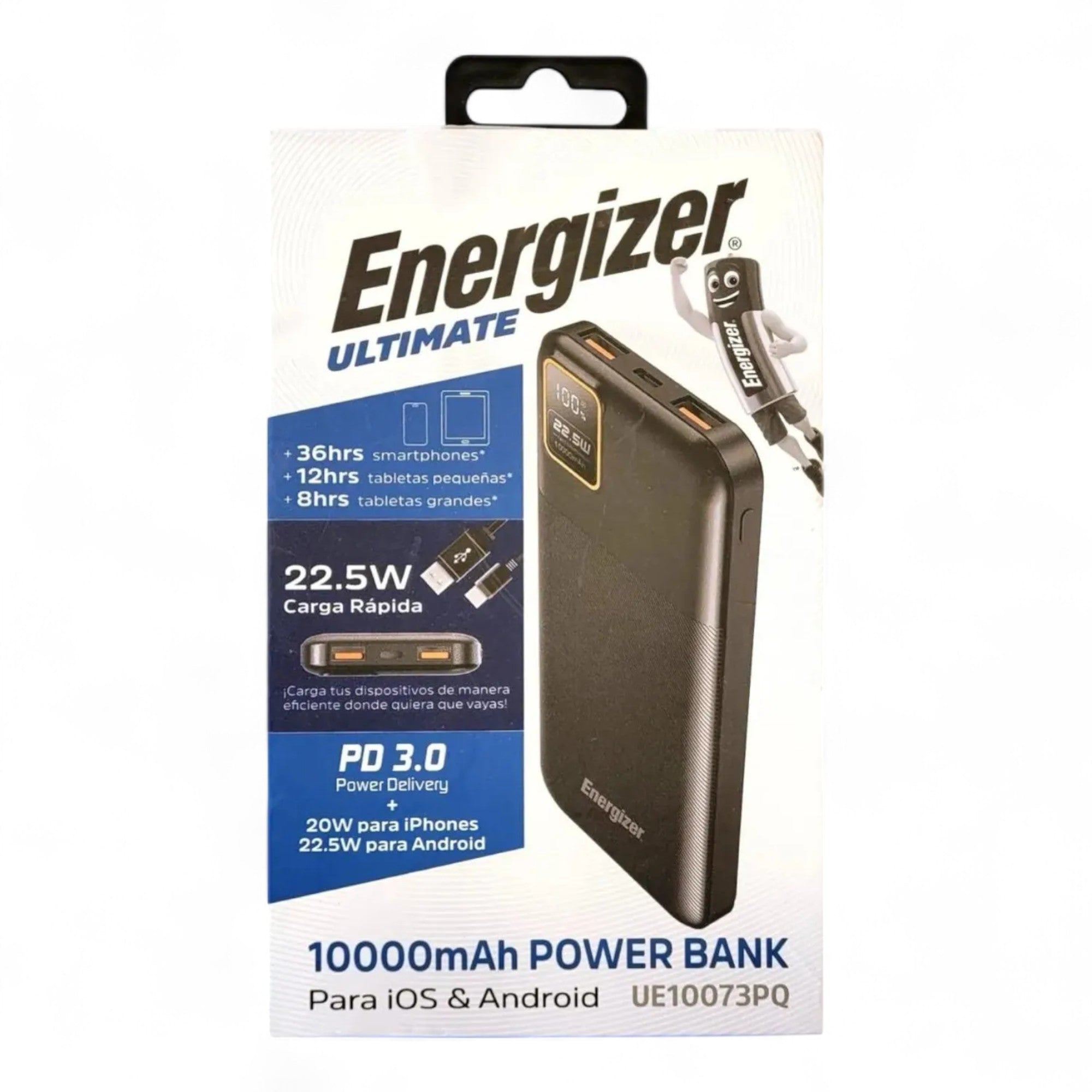 Powerbank ENERGIZER Ultimate Display LED 10 Amp Multipuertos