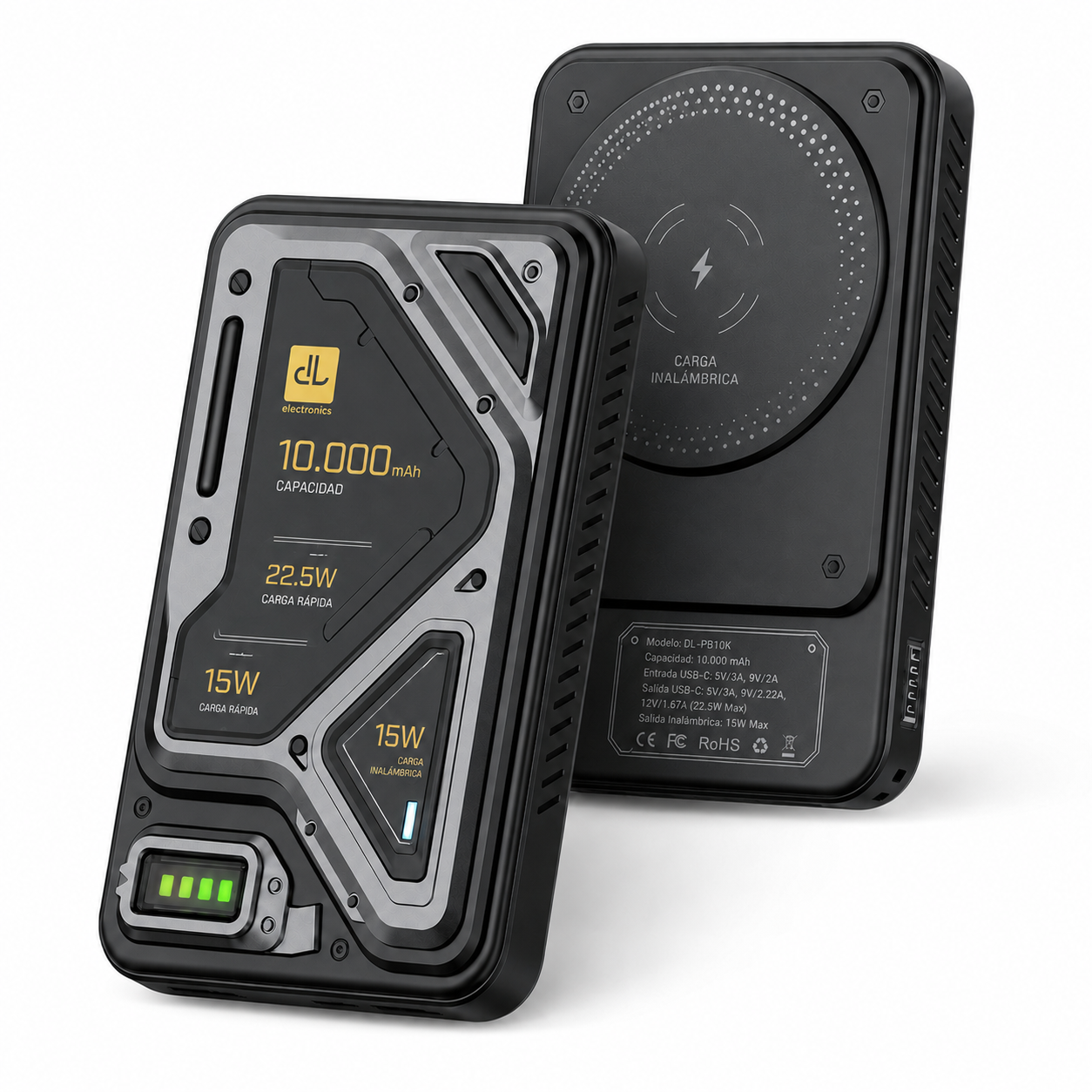 Powerbank de Carga Inalámbrica de Inducción 10A Carga Rápida