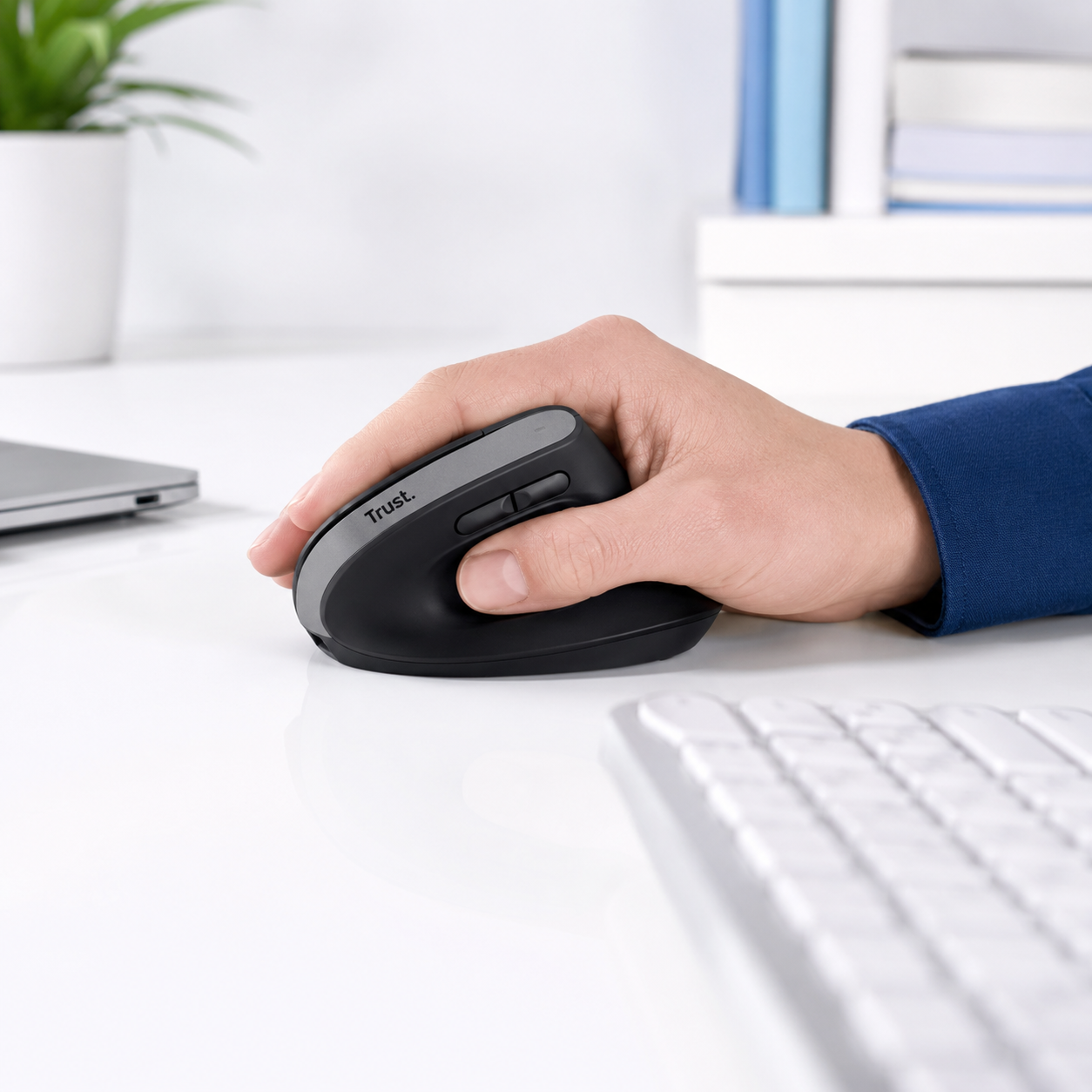 Mouse Inalámbrico Vertical Ergonómico Bayo+ Bluetooth / USB