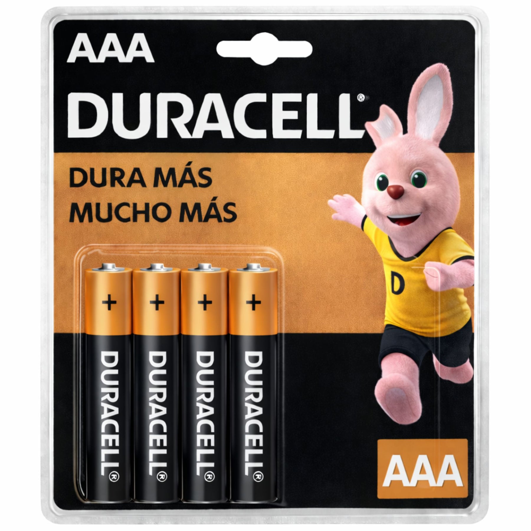 Pack de 4 Pilas Duracell AAA Blister Long Life