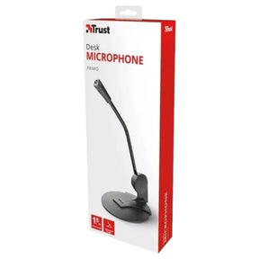 Microfono Trust Primo Jack 3.5mm 1.8m con Base Regulable