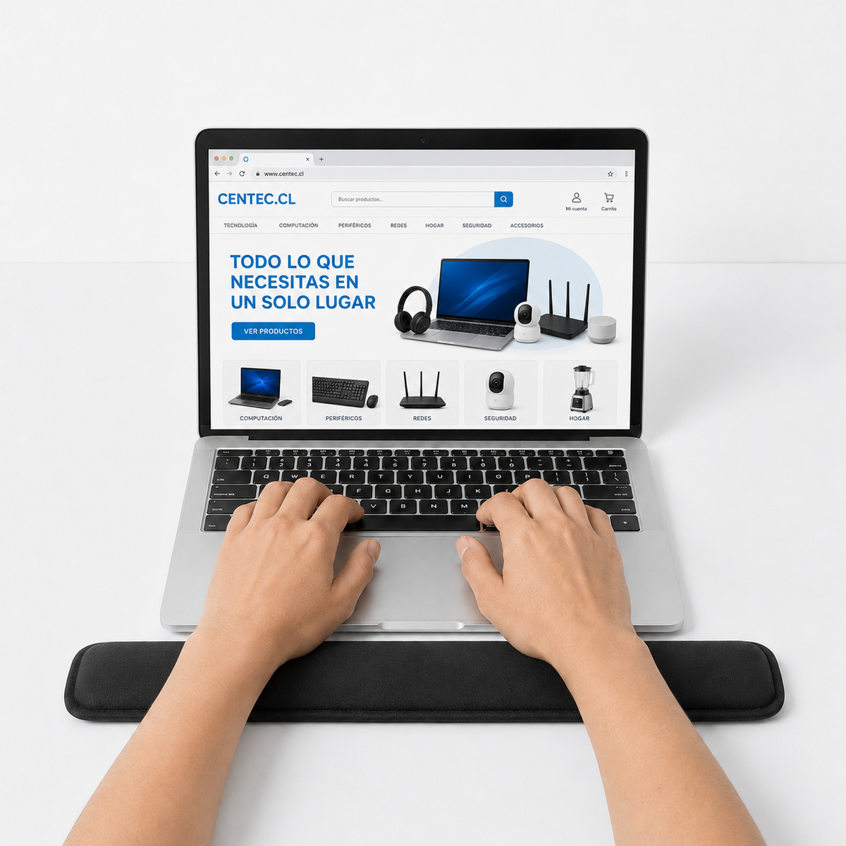 Apoya Muñecas Para Teclado Ultra Ergonómico Wrist Rest 00250
