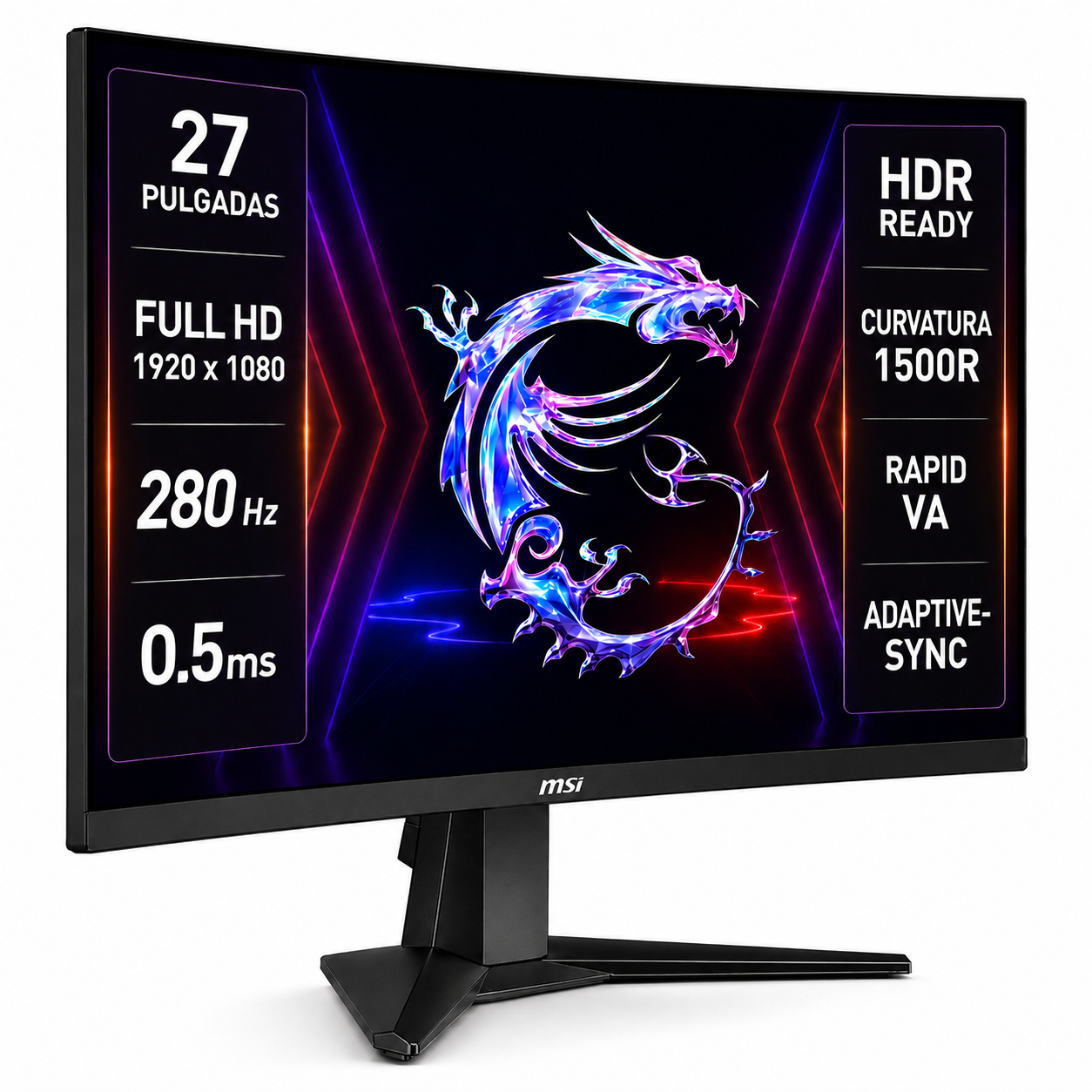 Monitor Gamer MSI 27" Full HD 280HZ+ HDR Ultra Flat IPS 1ms