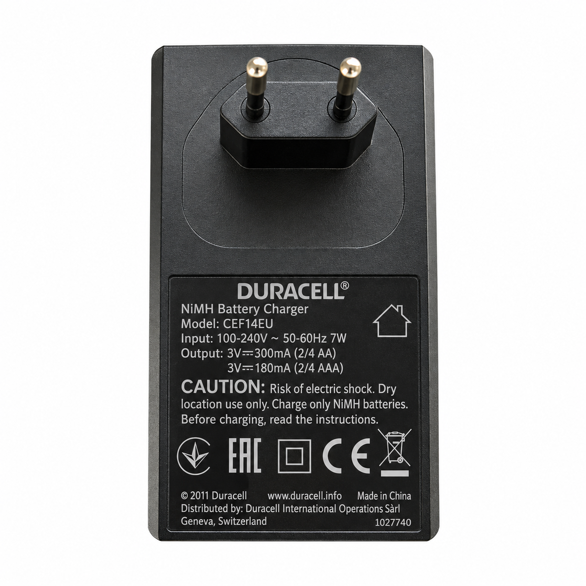 Cargador de Pilas Duracell + 4 Baterías A A Recargables