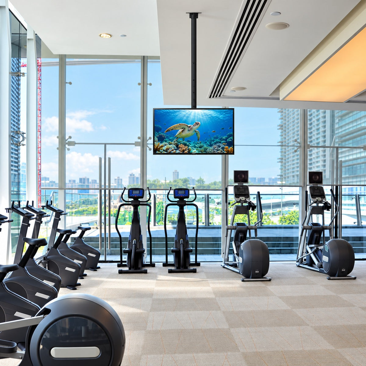 Soporte de TV para Techo Giratorio Ajustable 80" Max