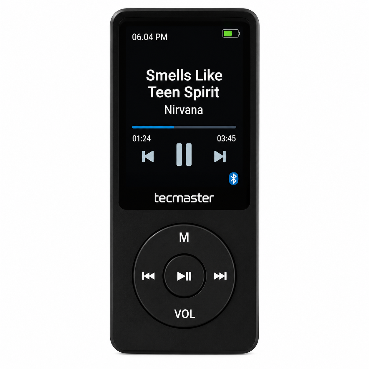 Reproductor MP3 16GB Bluetooth 5.0 Tecmaster TM-300523 Negro