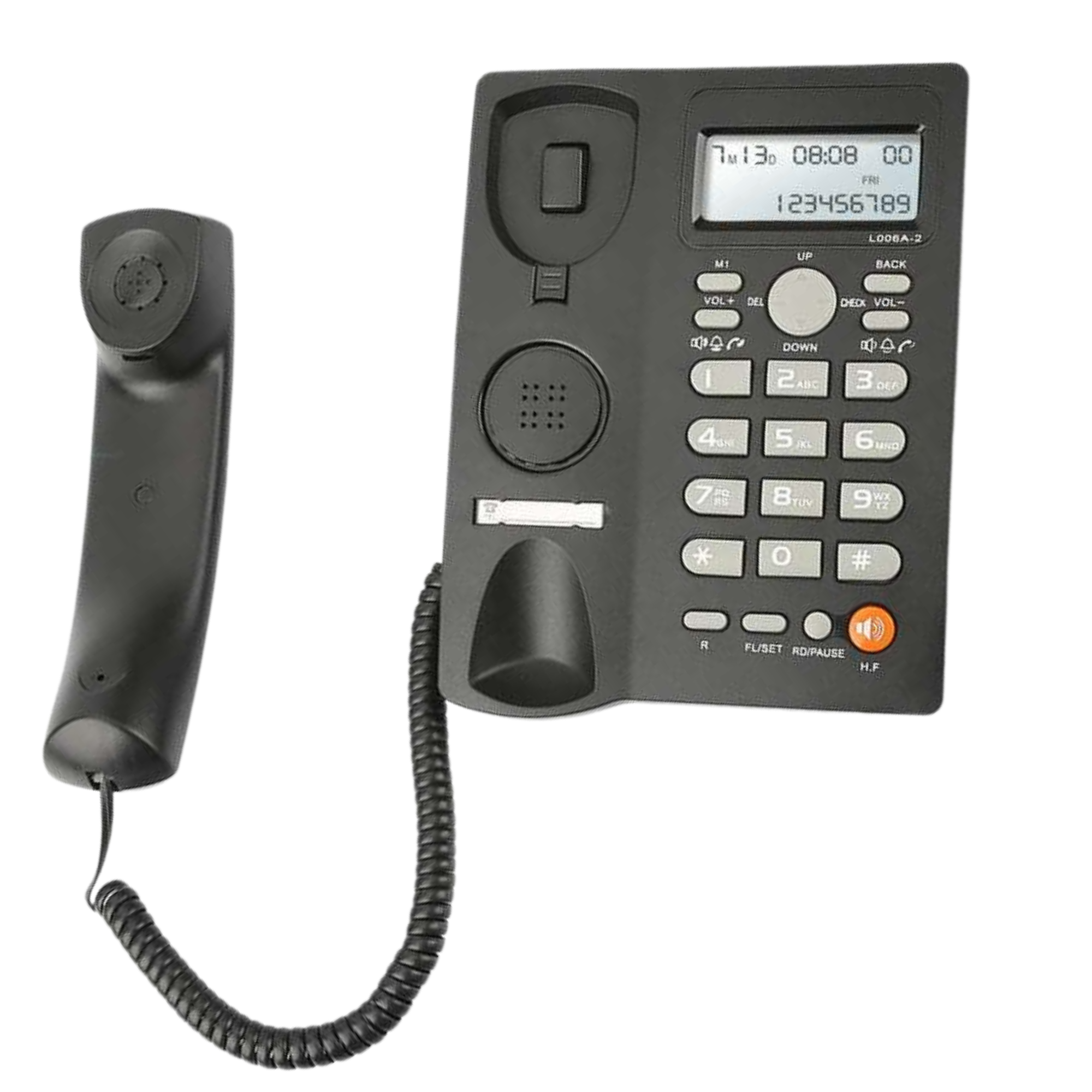 Teléfono De Red Fija Uniden Con Manos Libre Sobre Mesa 7413