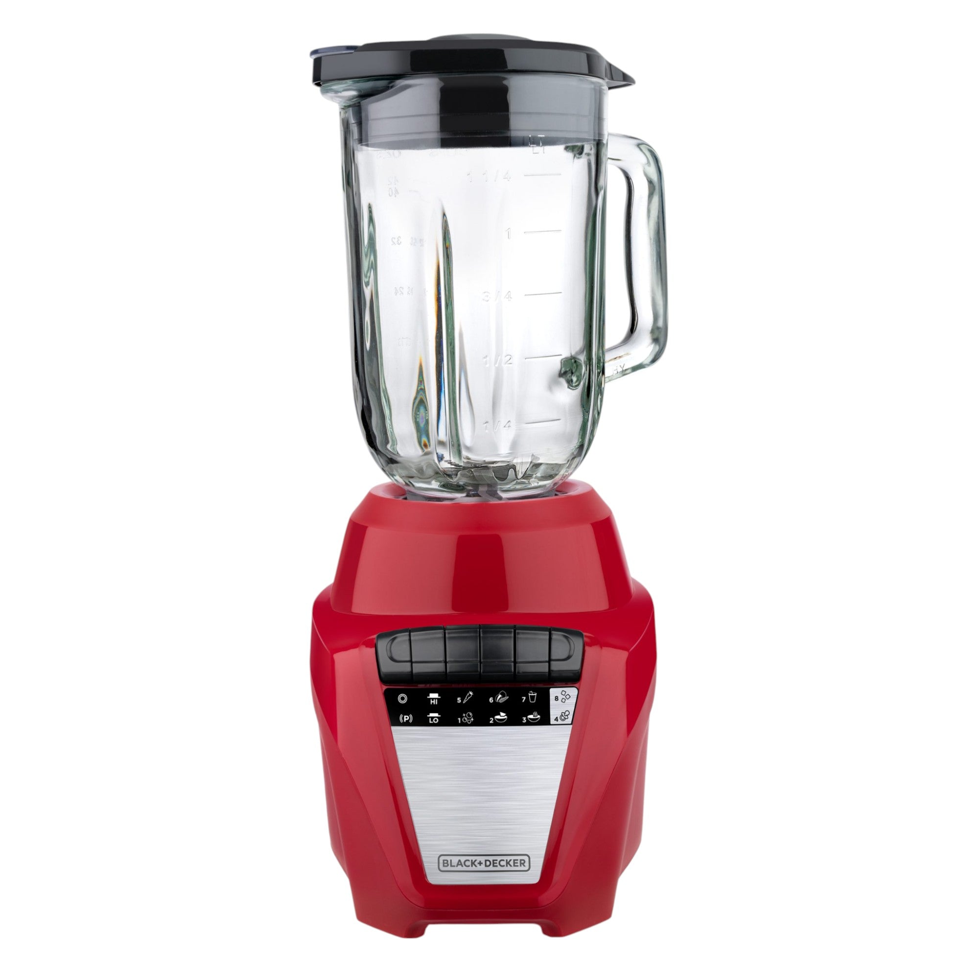 Licuadora Black+Decker 700W Vaso de Vidrio 1.5L Roja