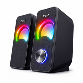 Parlantes USB con Luces RGB de 12W de Escritorio Trust Arys