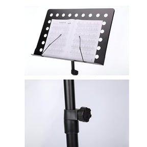 Soporte Atril de Partituras con Altura Ajustable de Aluminio