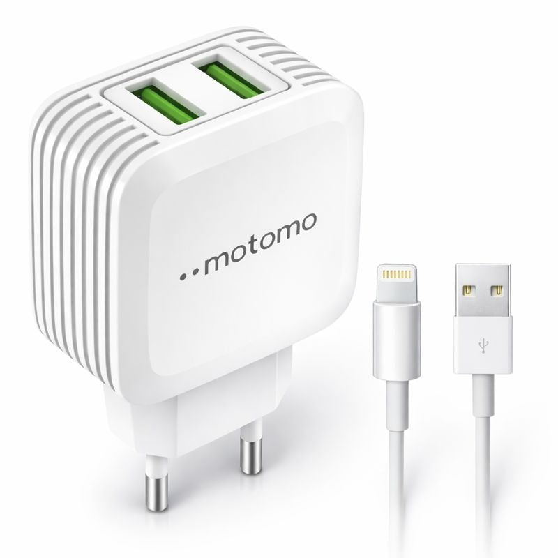 Cargador Para Iphone Motomo 12W Lighning 1m Certificado SEC