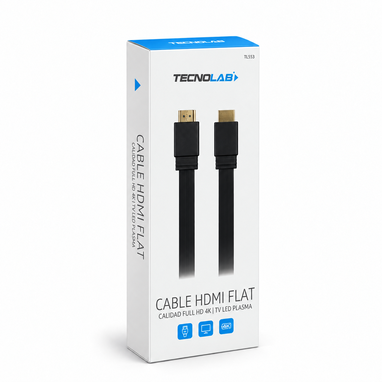 Cable HDMI Plano de 3 Metros con Compatibilidad 4K/FHD FT30