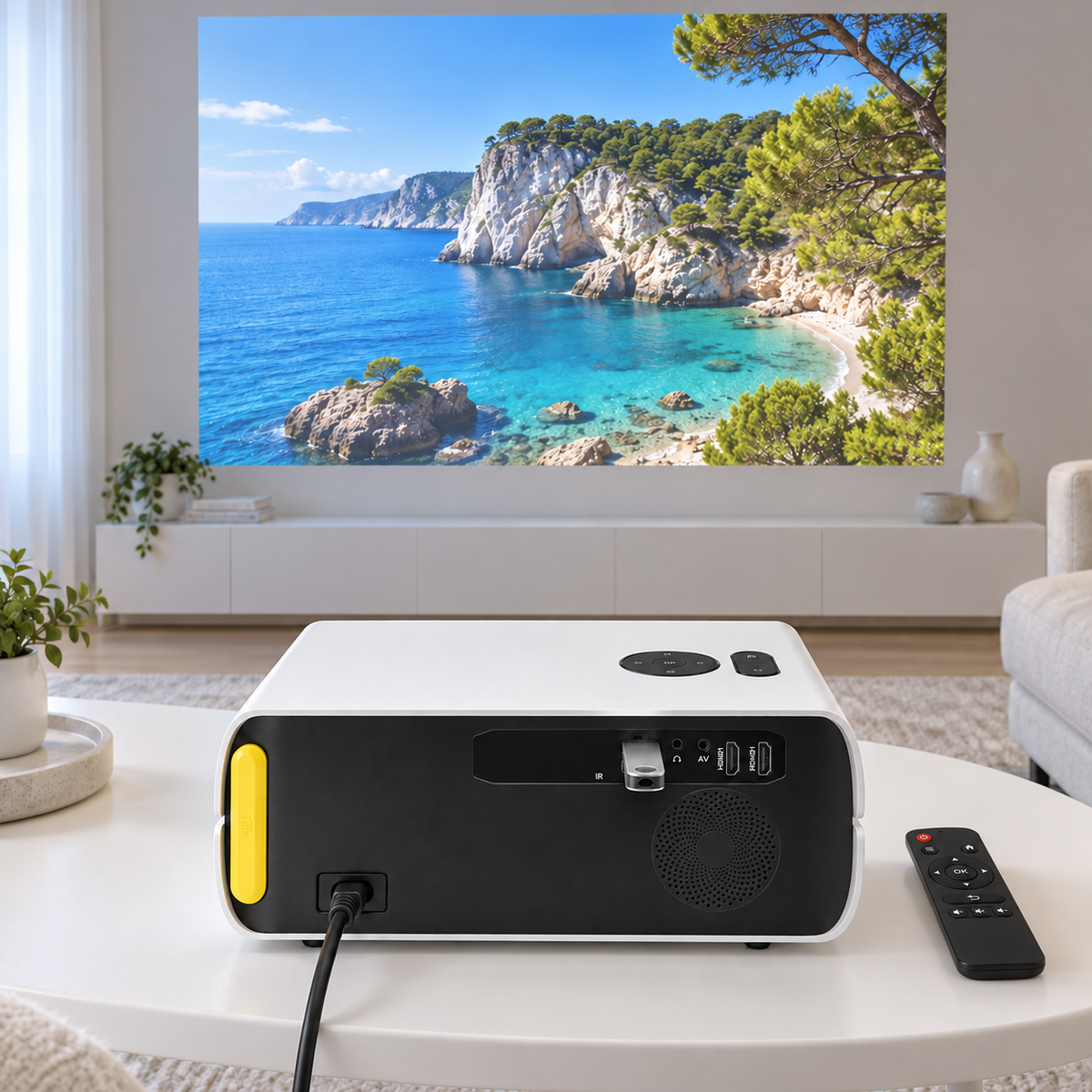 Proyector Full HD 1920*1080p 3500 Lumenes LED con HDMI / USB