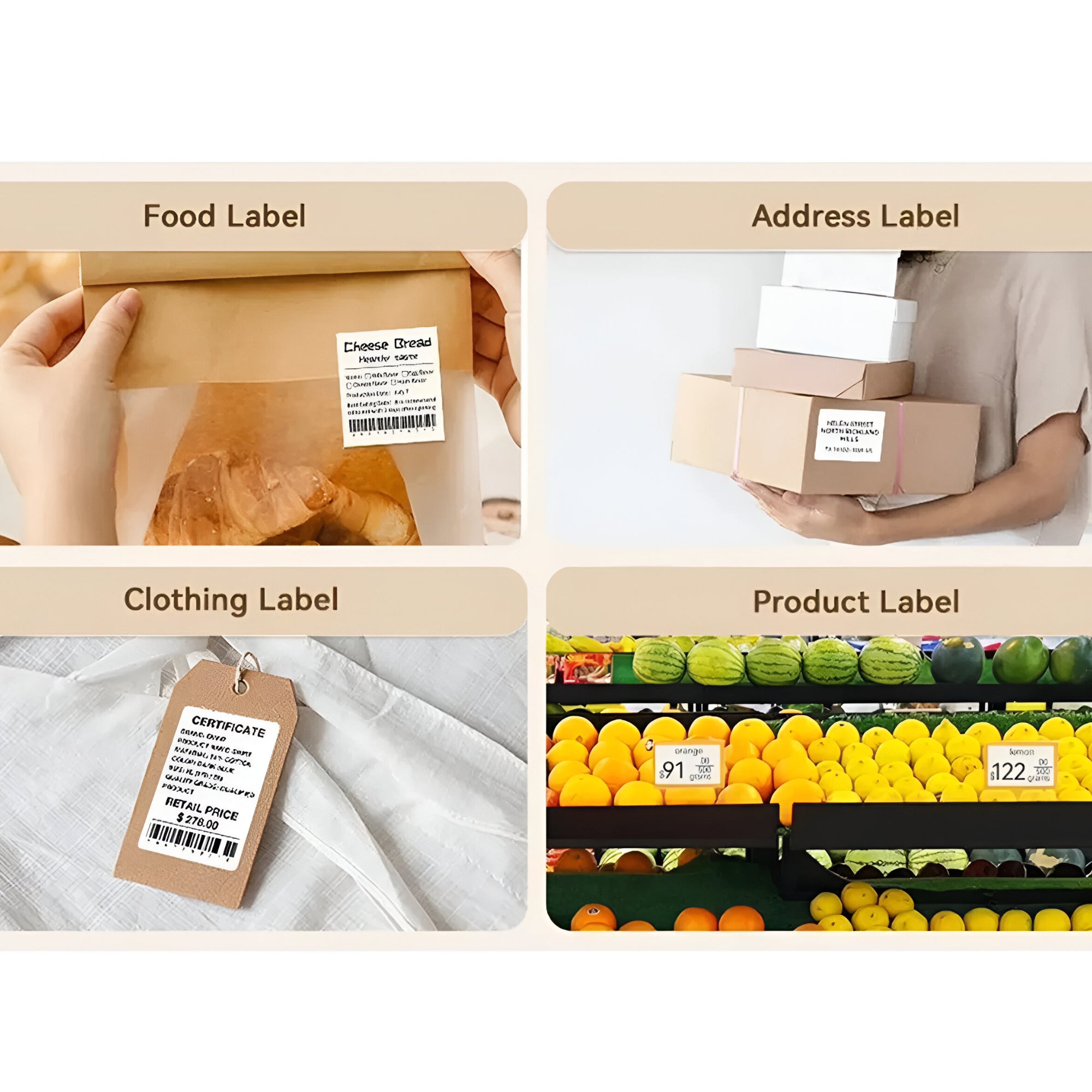 Pack de 5000 Etiquetas Térmicas Autoadhesivas 100x150mm 10UN