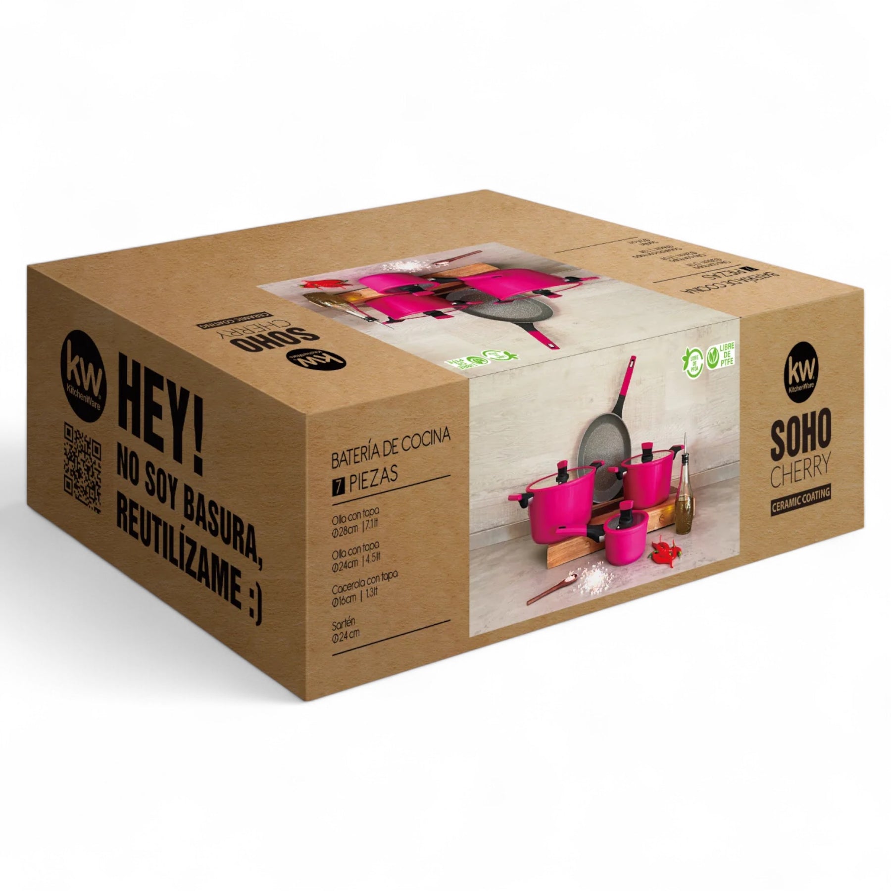 Pack Batería de Cocina Profesional Marble Aluminium Cherry