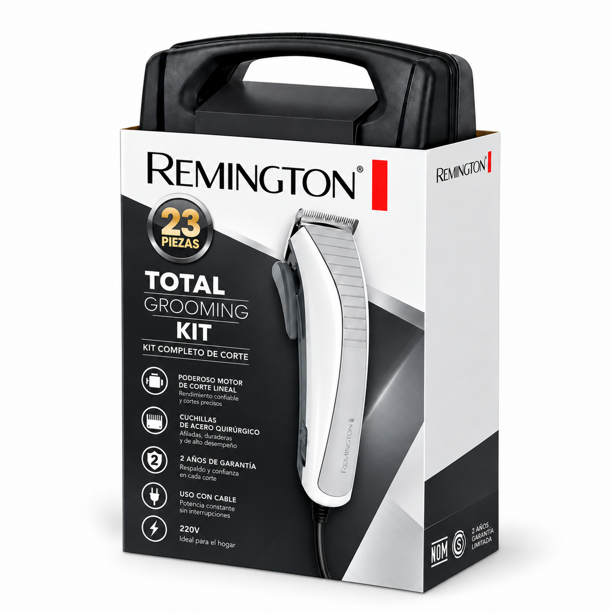Cortadora De Cabello Remington HC06A KIT 23Pcs + Maleta