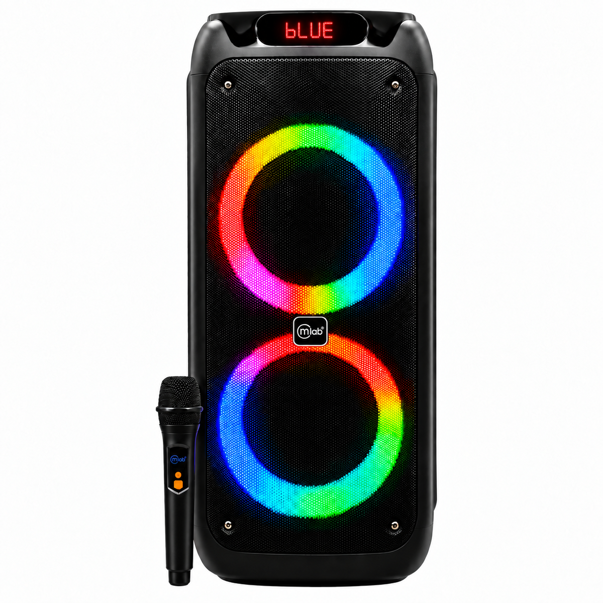 Parlante Karaoke 10" Mlab Flaming Power Bass MicWireless 75W