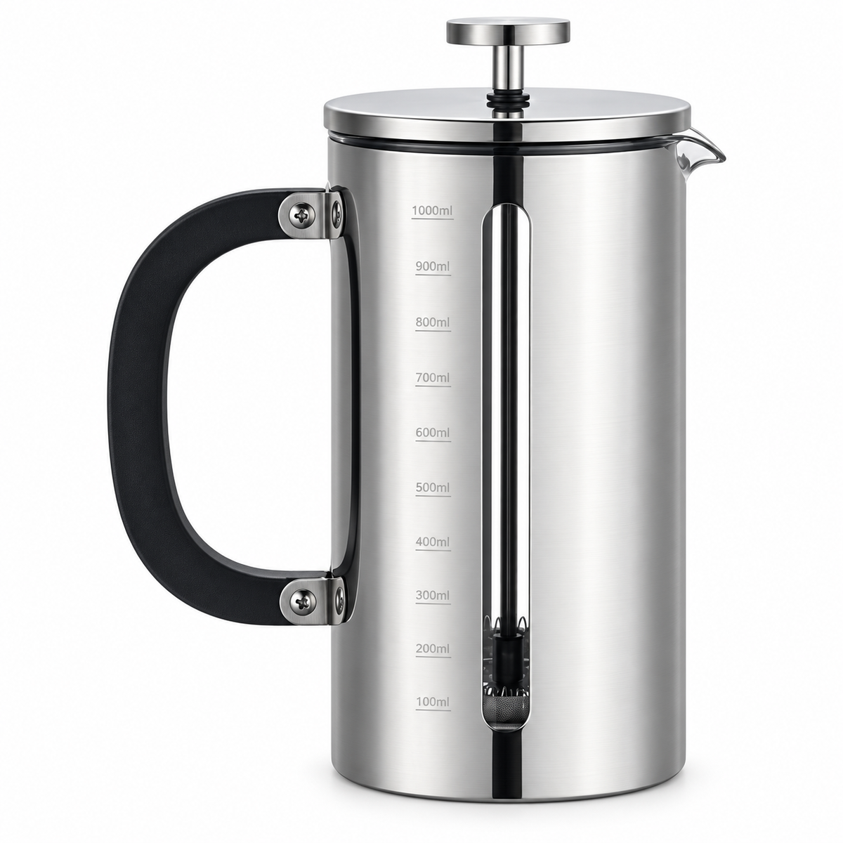 Cafetera Francesa Premium de Acero Inoxidable Cuiscent 1LT