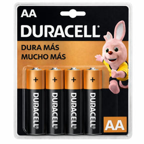 Pack de 4 Pilas Duracell AA Blister Long Life