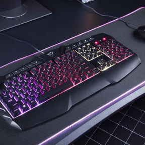Teclado Gamer Multimedia Trust Gxt 881 Odyss Full RGB Hybrido