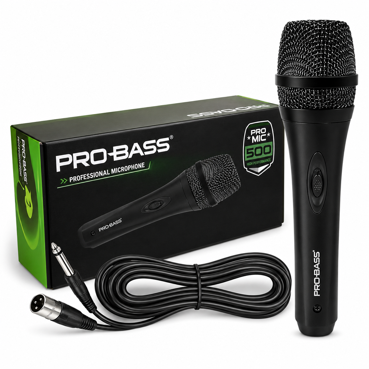 Micrófono Profesional Dinámico 3MT PRO-BASS (Aux 6.3 mm)