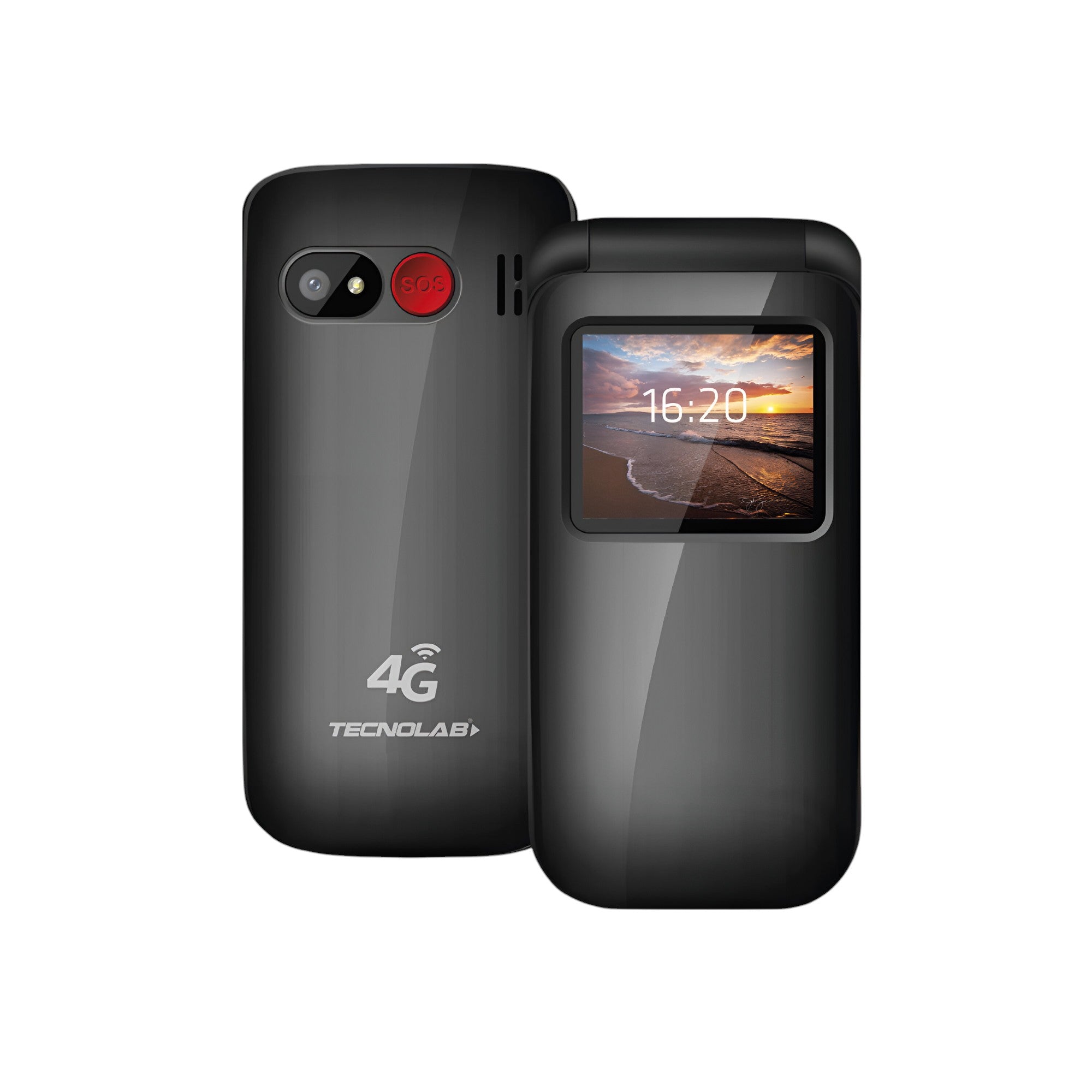 Teléfono Senior Adulto Mayor Tipo Almeja Modo S.O.S 4G 456BK