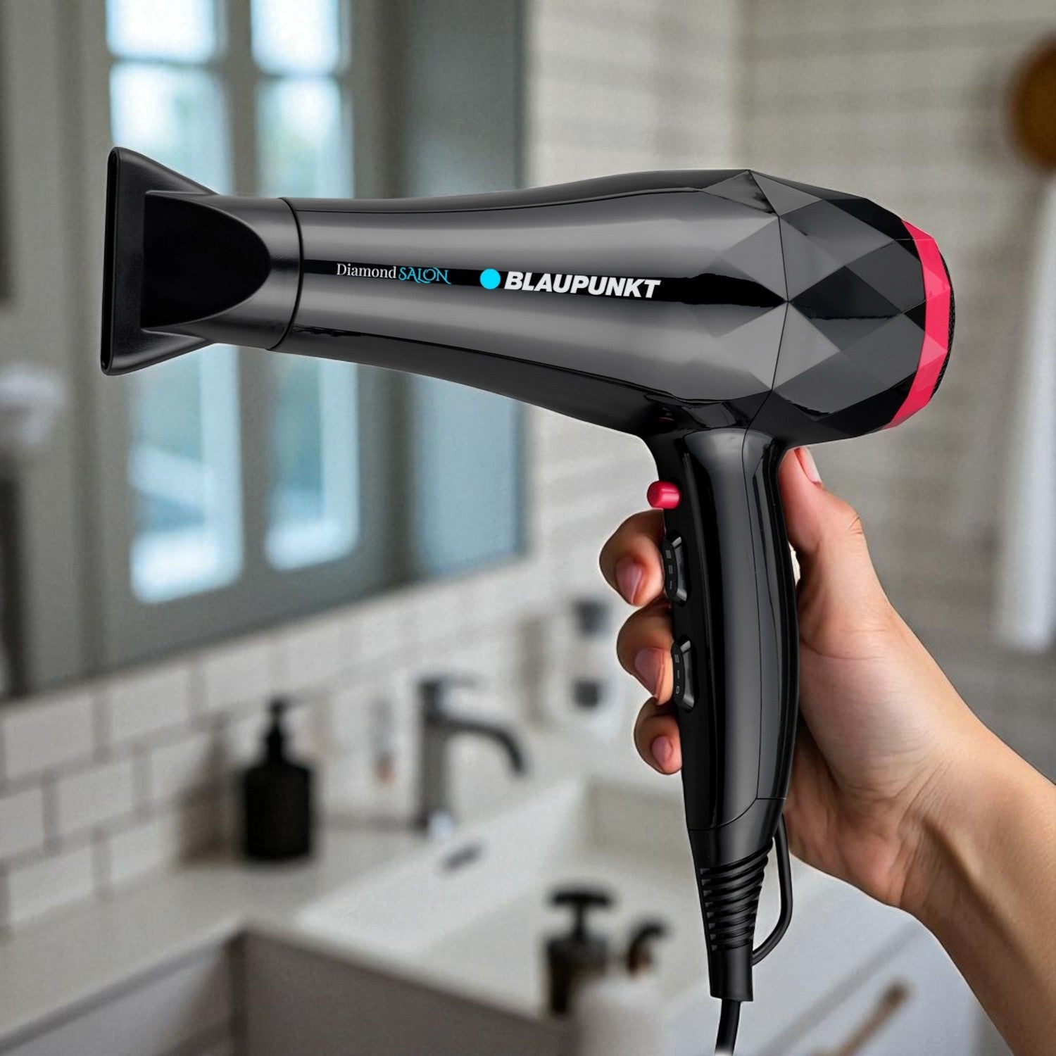 Secador de Cabello  Profesional Diamond Salon 2400W Black