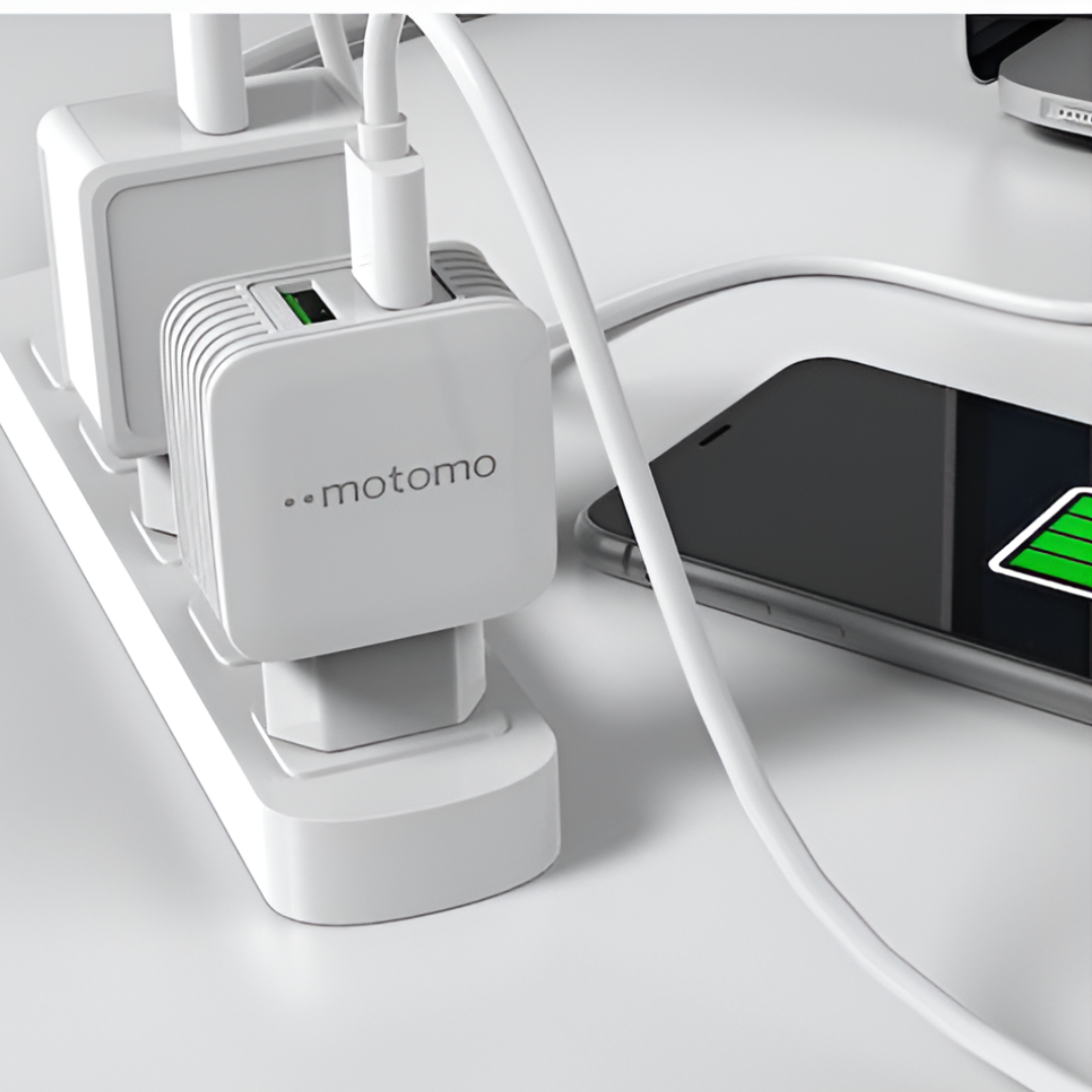Cargador Motomo Dual USB 12W con Cable Micro USB de 1m SEC