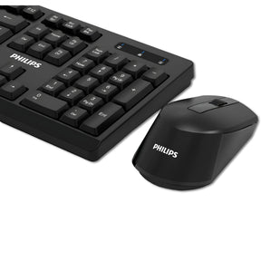 Mouse y Teclado Inalámbrico Philips Quiet Edition USB 2.4Ghz
