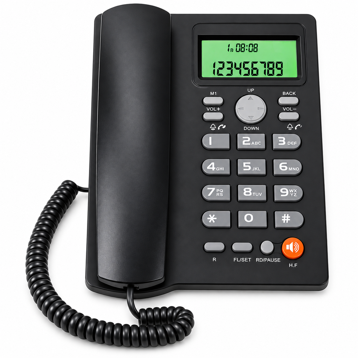 Teléfono De Red Fija Uniden Con Manos Libre Sobre Mesa 7413