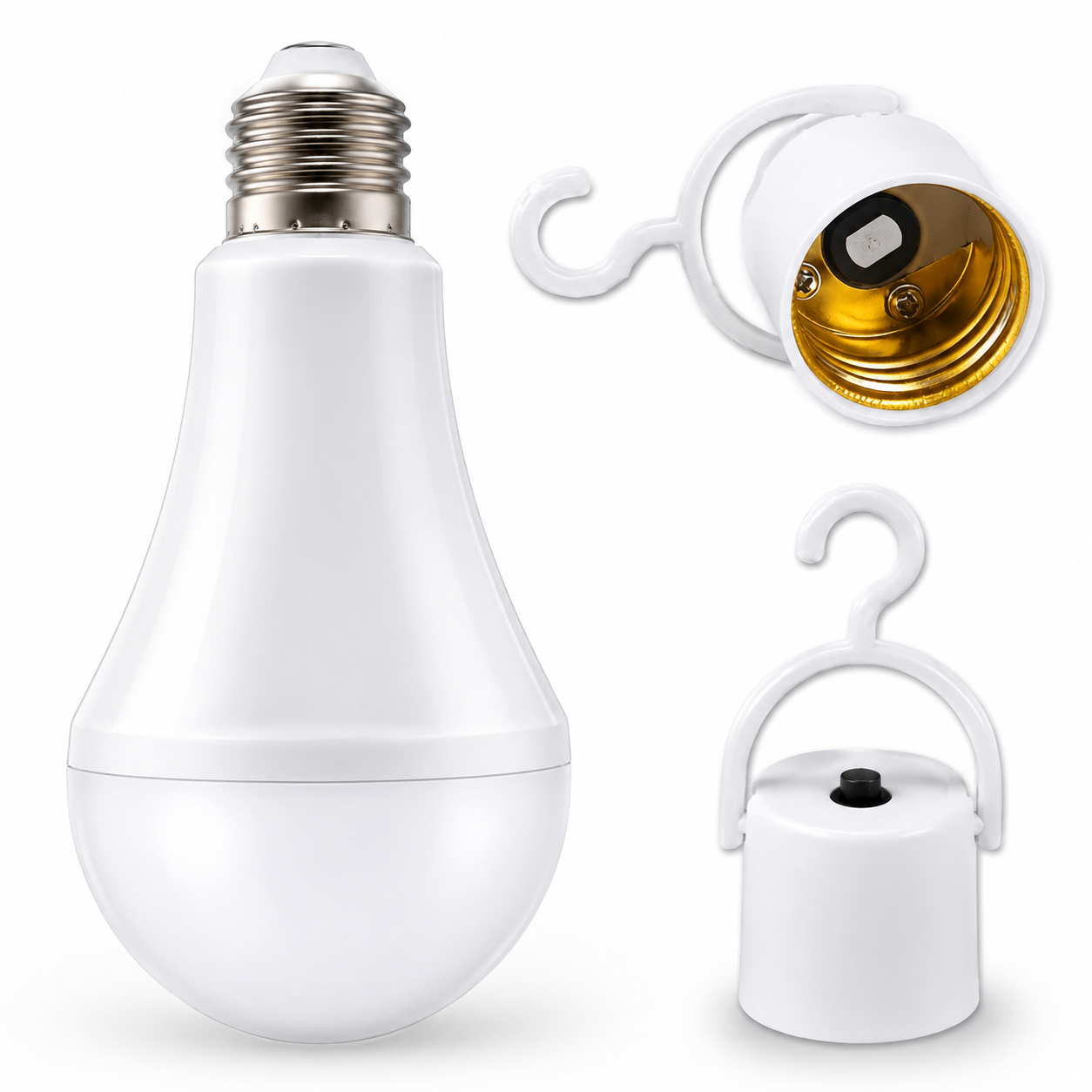 Ampolleta LED Recargable de Emergencia Wellmax Super Nova 9W