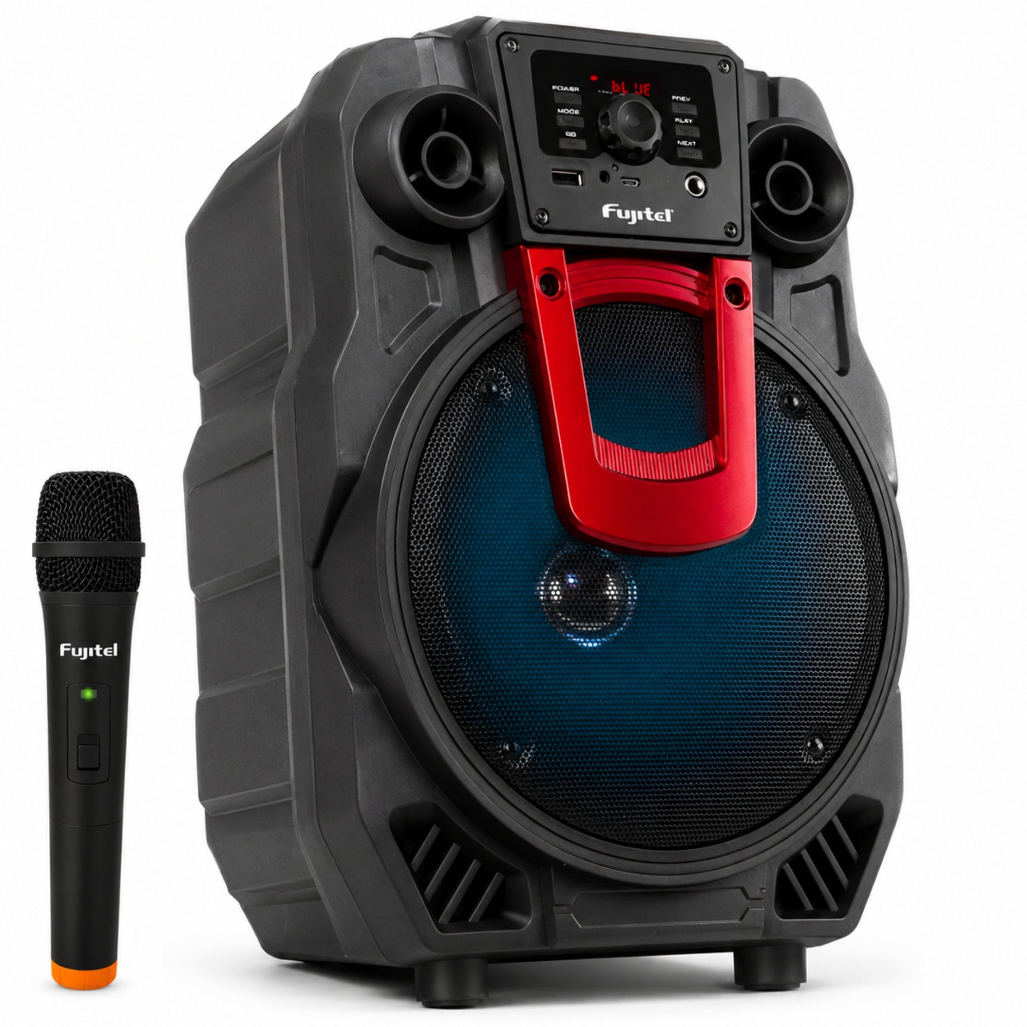 Parlante Karaoke con Micrófono inalámbrico BT8L Recargable