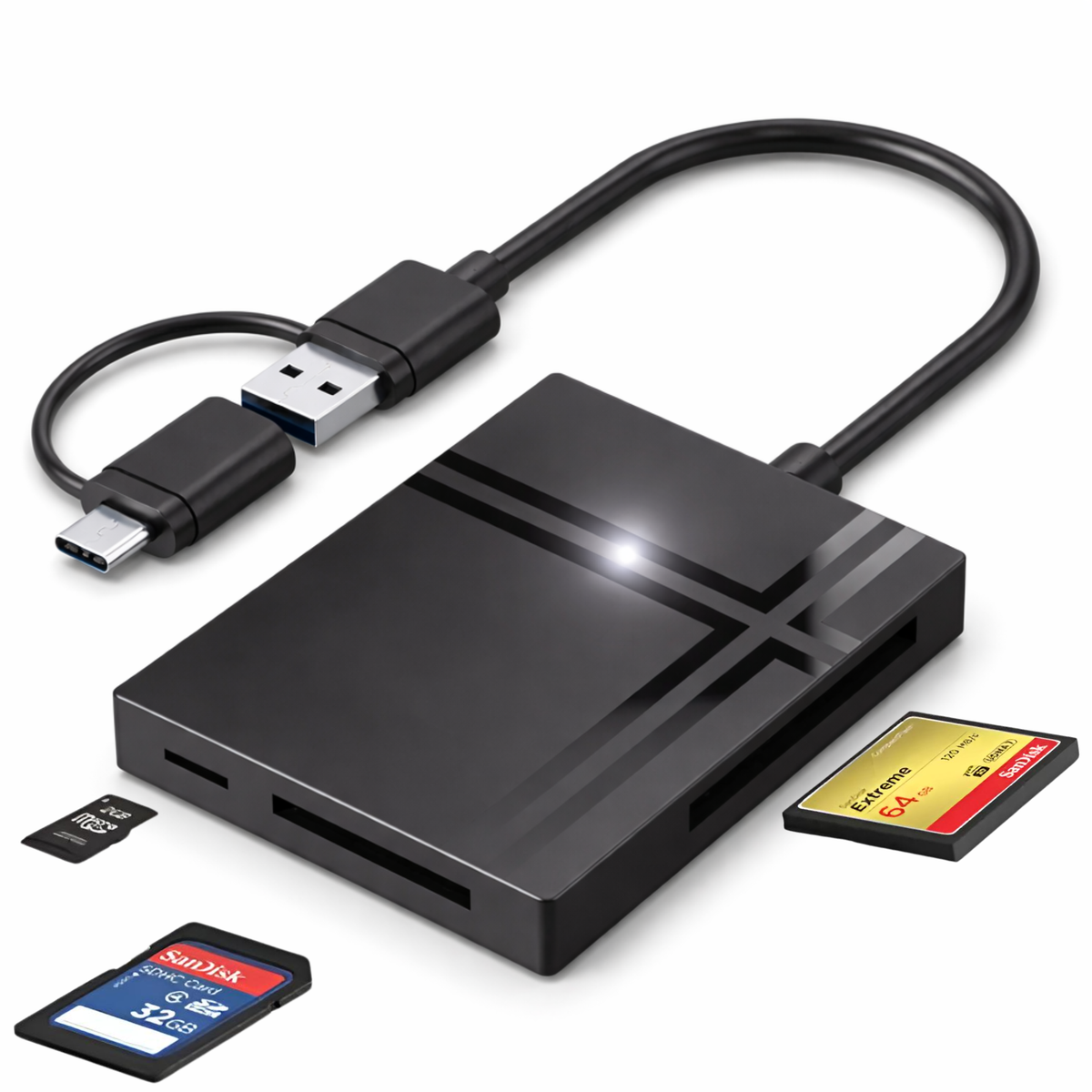 Lector de Memorias Profesional 5en1 USB 3.0 High Speed RD500