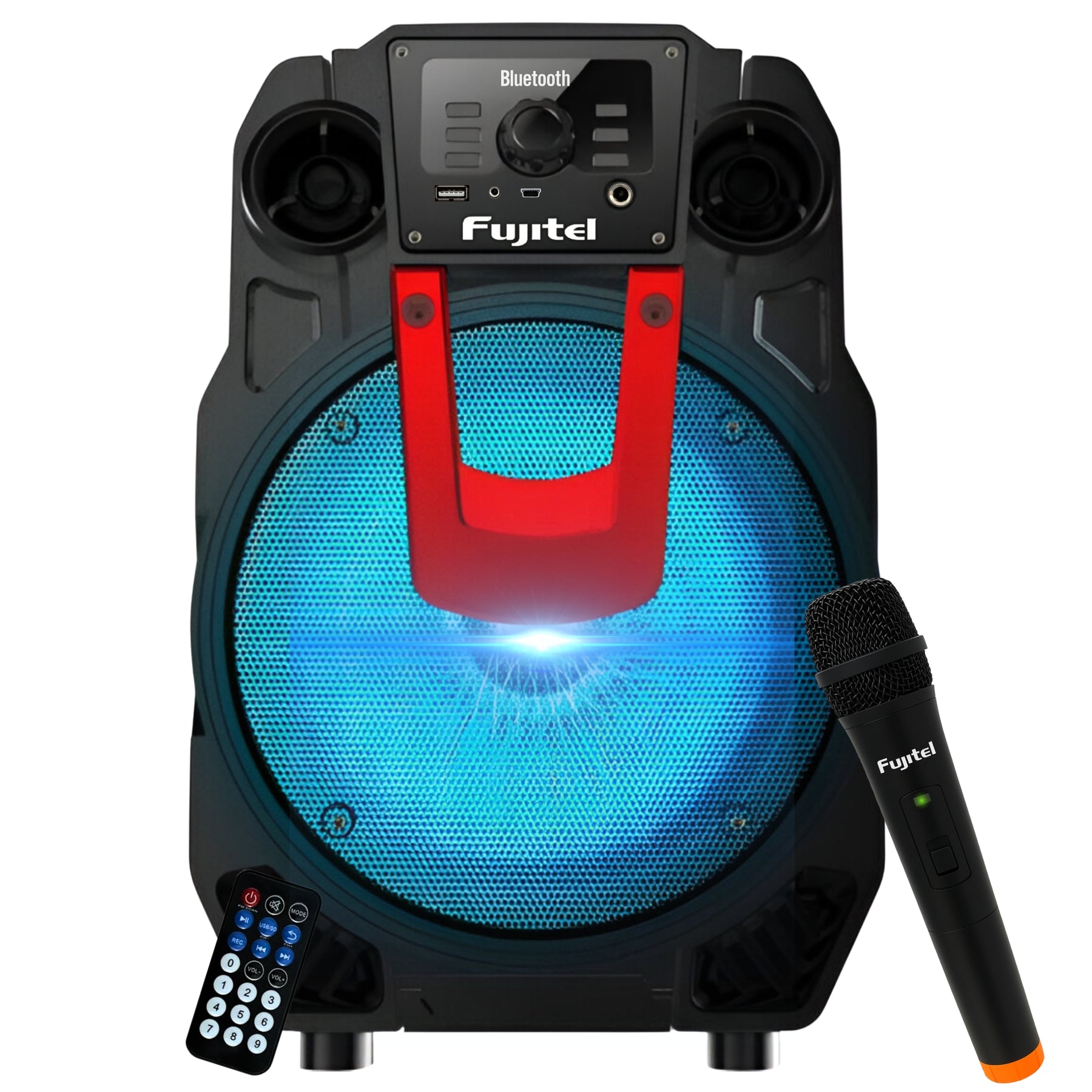 Parlante Karaoke con Micrófono inalámbrico BT8L Recargable