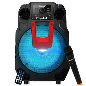 Parlante Karaoke con Micrófono inalámbrico BT8L Recargable