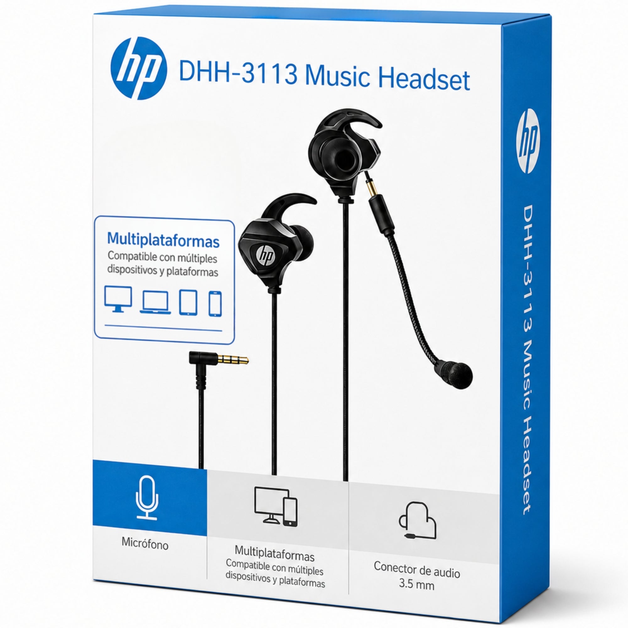 Audífonos HP con Micrófono Desmontable Jack 3.5mm DHH-3113