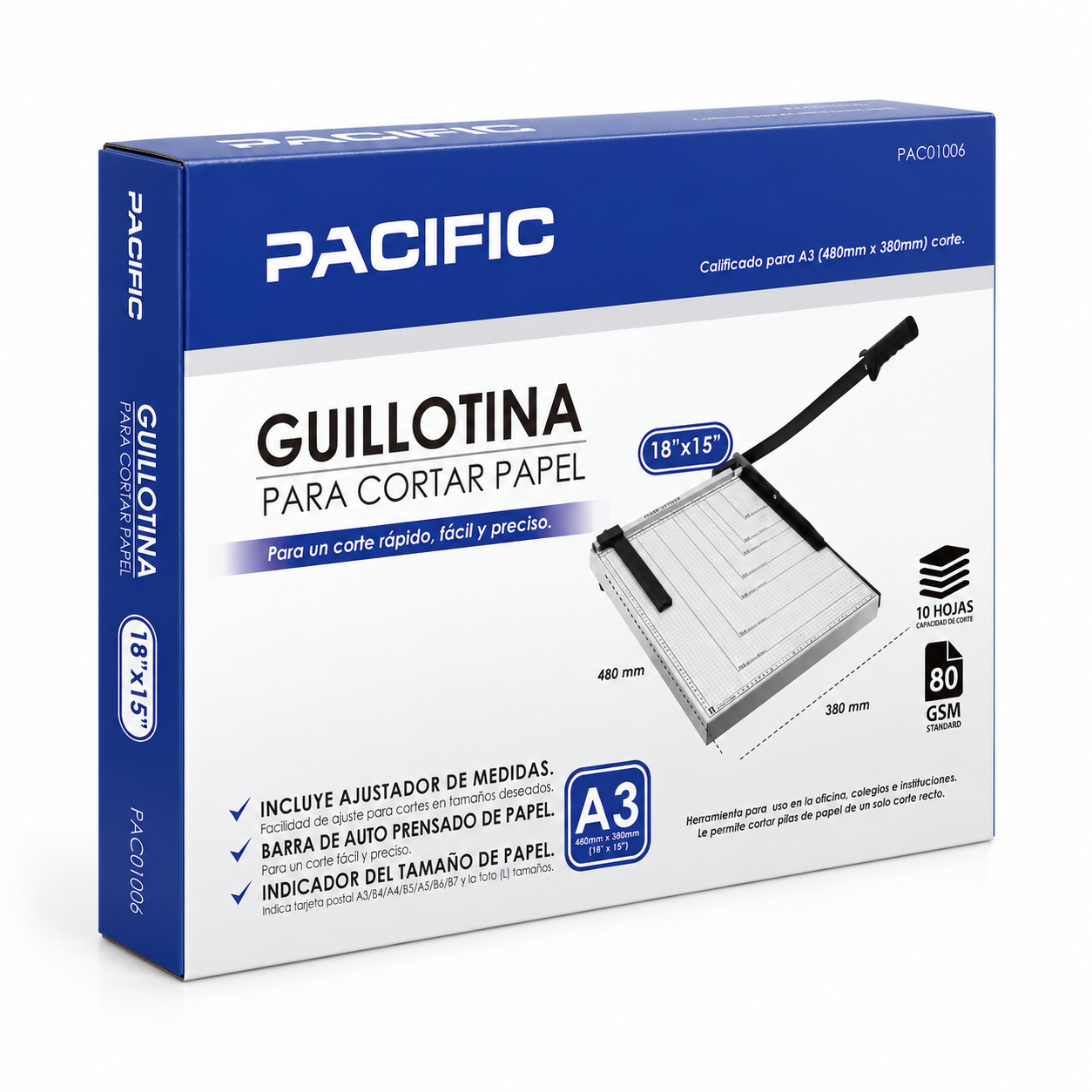 Guillotina Profesional Auto Afilable XXL 480mm x 380mm 11006