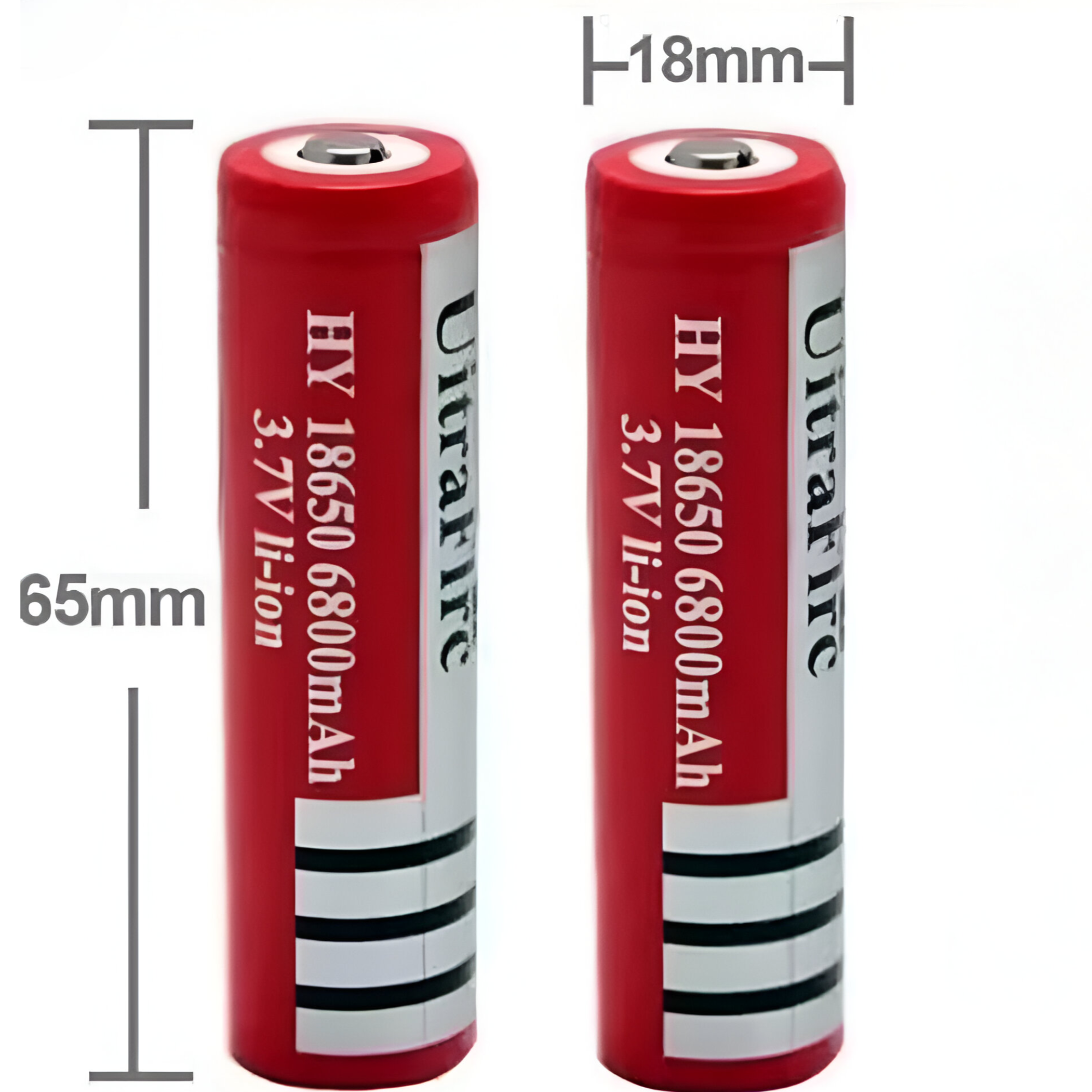 Pack de Baterías Recargables 18650 High Power 6800 Mah 3.7V