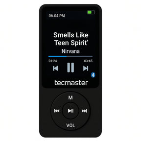 Reproductor MP3 16GB Bluetooth 5.0 Tecmaster TM-300523 Negro