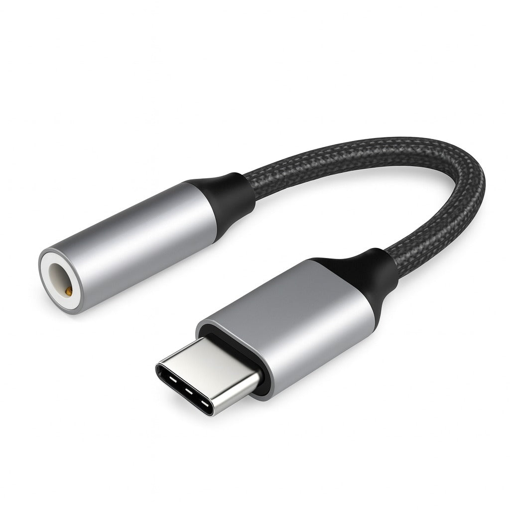 Adaptador USB-C para Audifonos Jack 3.5mm Premium Audio