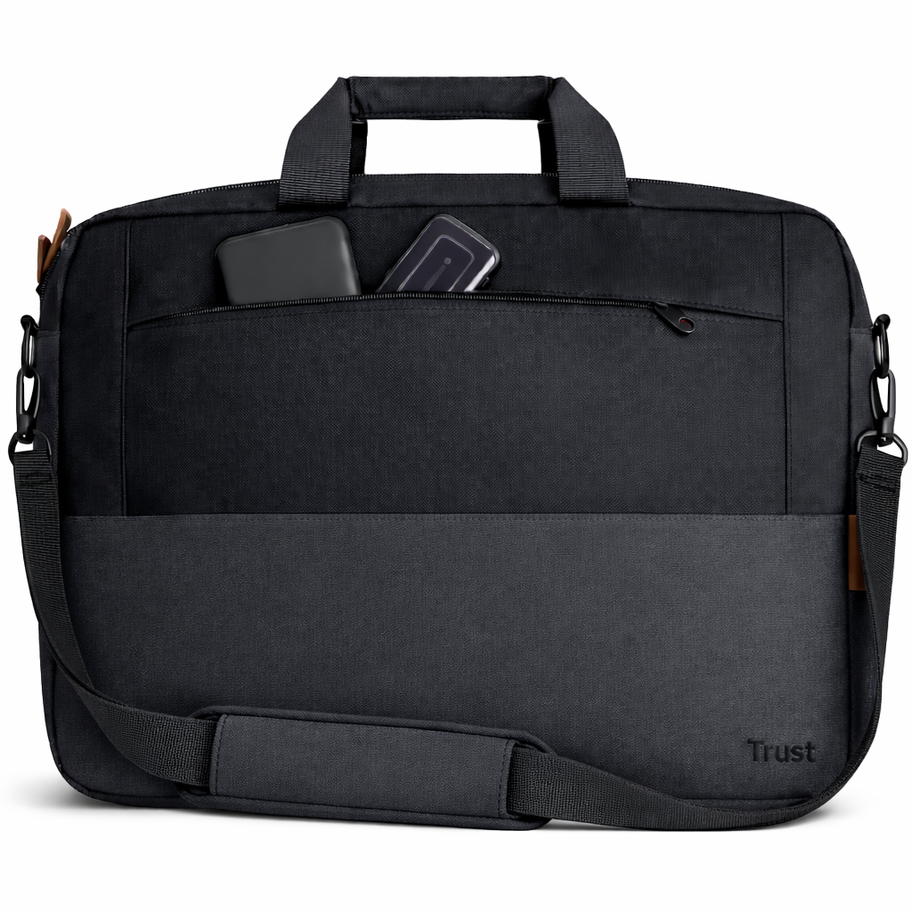 Bolso Notebook Trust Lisboa 16" Max UltraDelgado Black