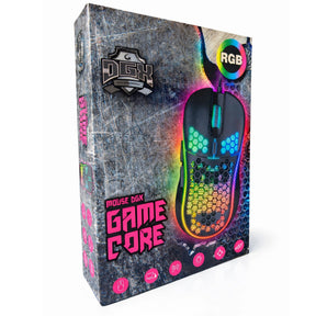 Mouse Gamer DGX Core RGB 7200 DPI Max Ergonómico