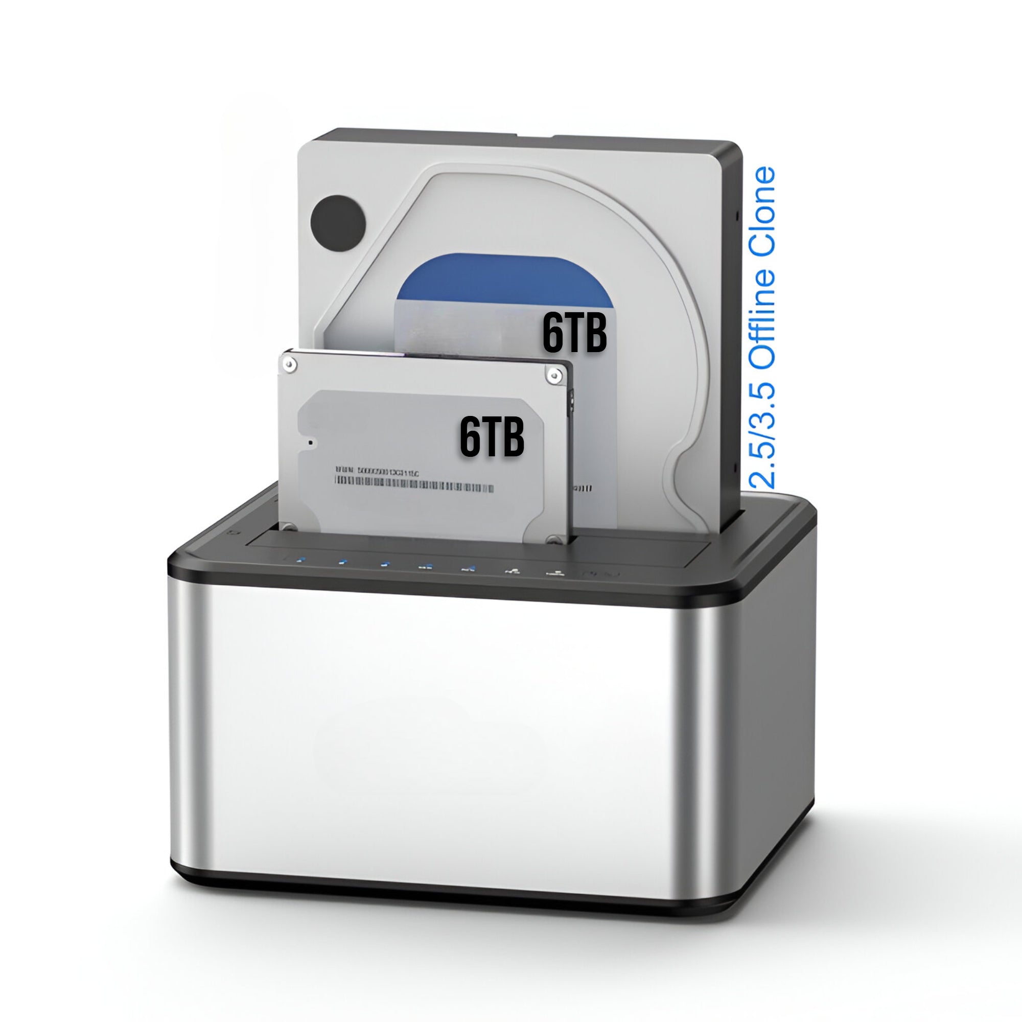 Lector de Discos SATA USB 3.0 Dock Station Dual 5 GBPS K250D