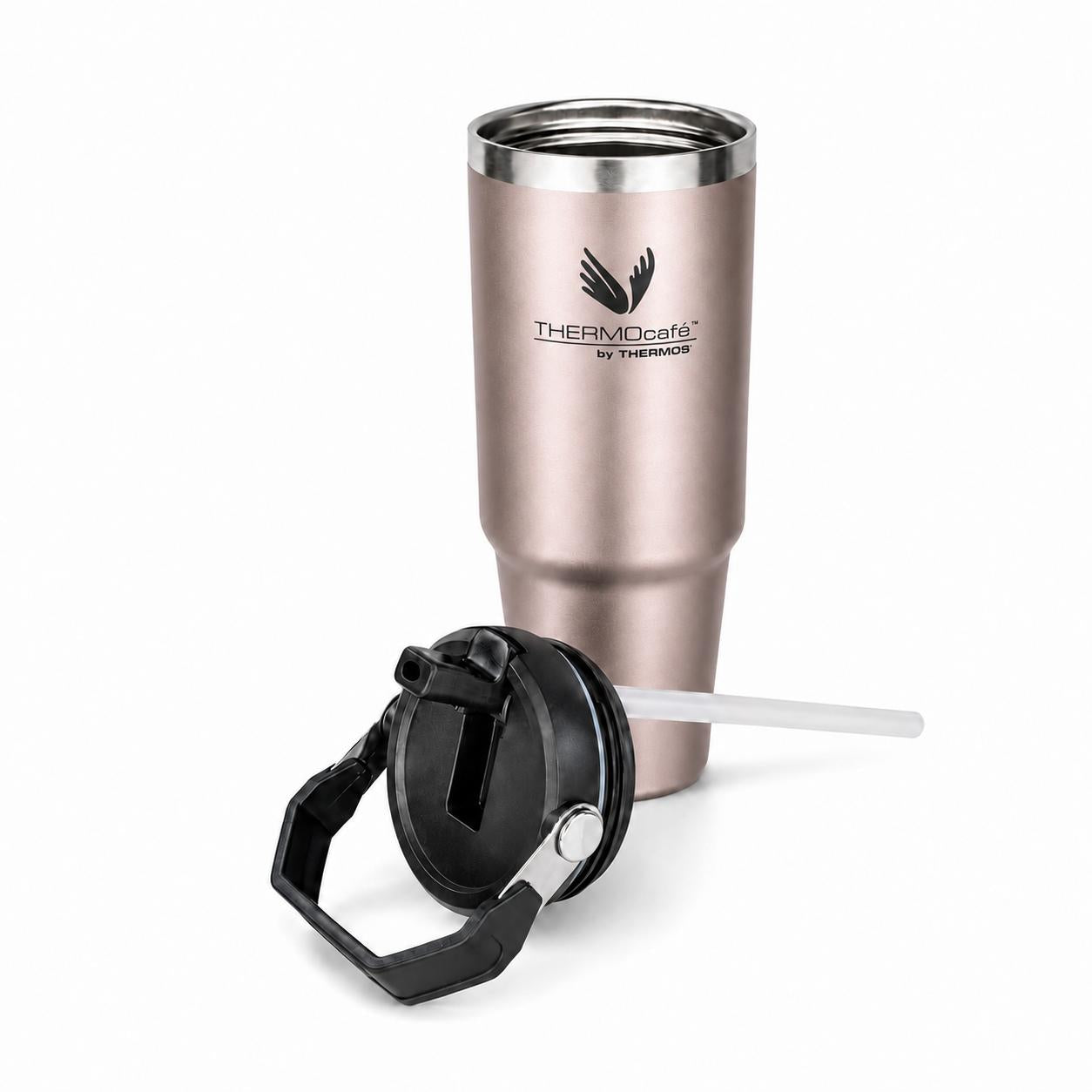 Vaso Térmico MUG Inox para Liquidos Frios 880ML Rose Gold