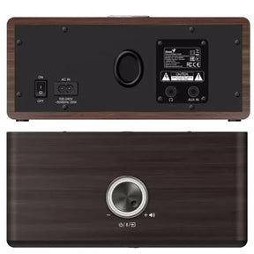 Parlante Genius Dark Brown Elegant 20W RMS Bluetooth HF505BT