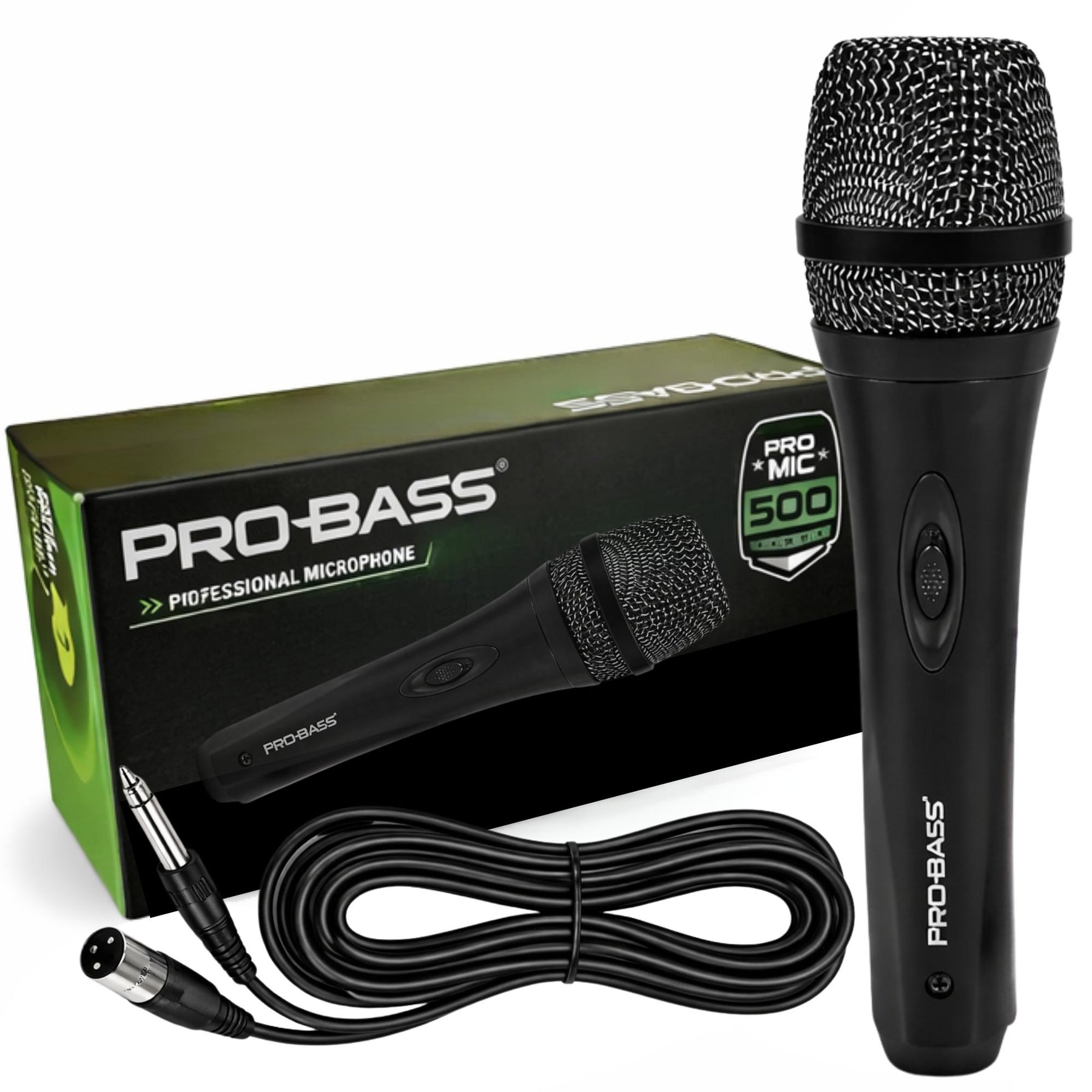 Micrófono Profesional Dinámico 3MT PRO-BASS (Aux 6.3 mm)