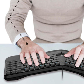 Teclado Ergonómico con apoya Muñecas Enterprise Copilot AI