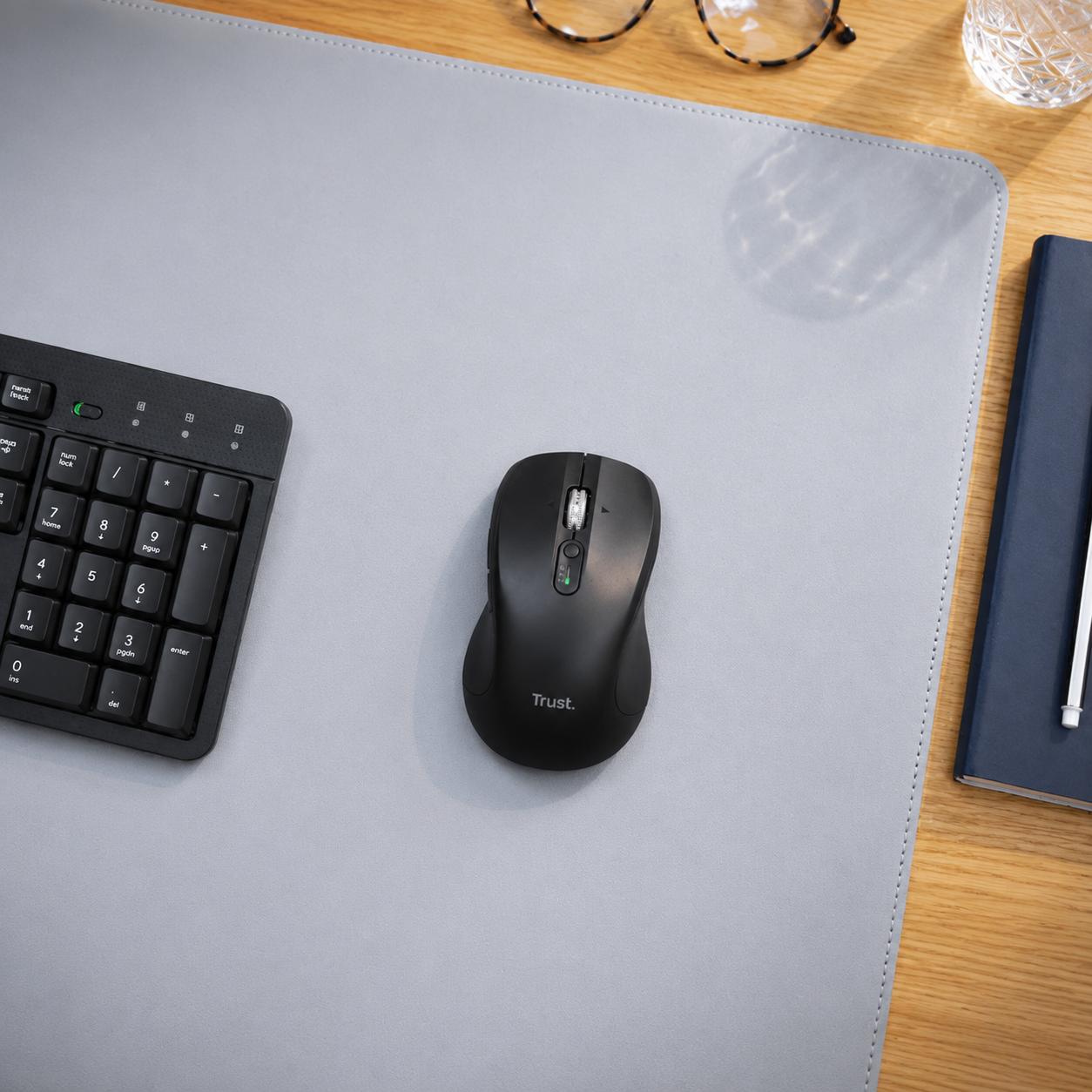 Mouse Dual Inalámbrico Trust Ferro Hyperscroll BT + USB 2G