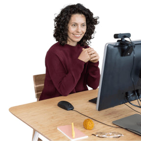 Webcam QHD 2K Profesional Trust Taxon Black Muiltiplataforma